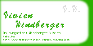 vivien windberger business card